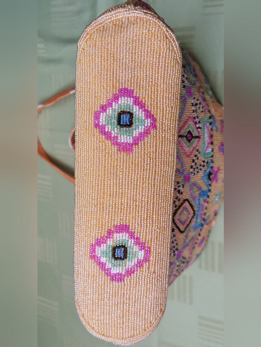 FENDI luxury  vintage beaded tote bag . - Picture 7 of 9